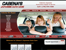 Tablet Screenshot of cabenasauto.com